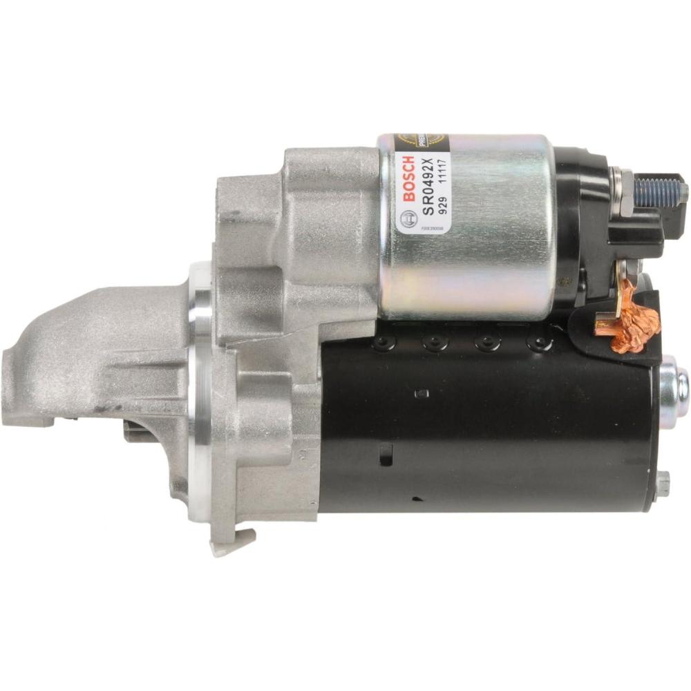 imageBOSCH SR0492X 100 Remanufactured Starter  Compatible With Select BMW 128i 135i 323i 325i 328i 330i 335i 335is 525i 528i 528i 530i 535i 740i 740Li X3 X5 X6 Z4 xi xDrive GT