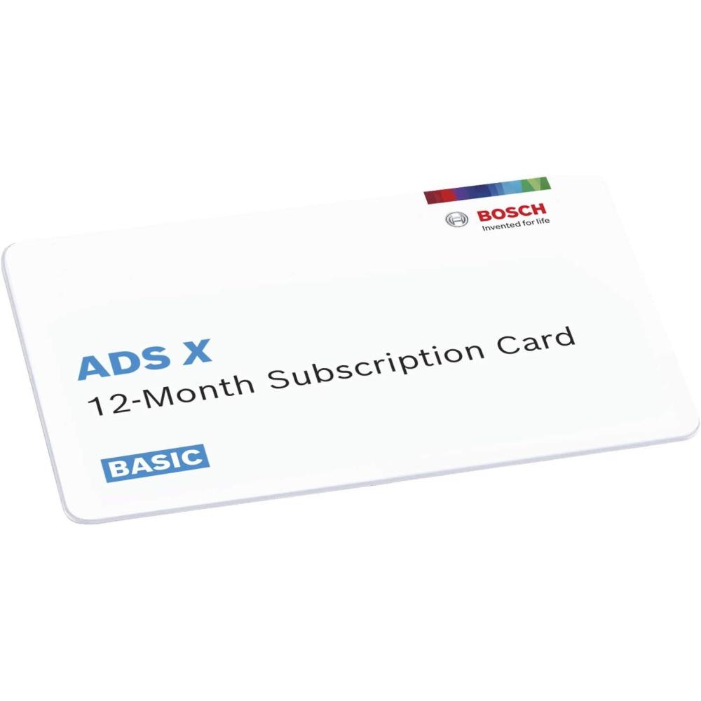 imageBosch 3945SUBBAS ADS X 12 Month Software Subscription  Basic Plan  for Use with ADS 525X and 625X Diagnostic Scan Tools