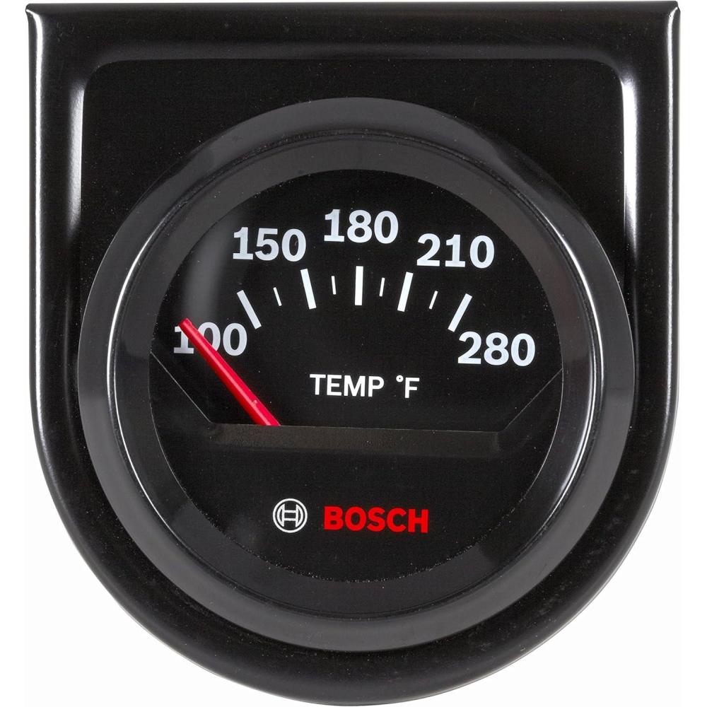 imageBosch SP0F000049 Style Line 2quot Electrical WaterOil Temperature Gauge Black Dial Face Black Bezel
