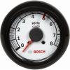 imageBosch SP0F000022 Sport II 258quot Tachometer White Dial Face Black Bezel