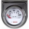 imageBosch SP0F000041 Style Line 2quot Electrical Oil Pressure Gauge White Dial Face Chrome Bezel