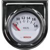 imageBosch SP0F000043 Style Line 2quot Electrical Voltmeter Gauge White Dial Face Chrome Bezel