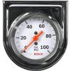 imageBosch SP0F000044 Style Line 2quot Mechanical Oil Pressure Gauge White Dial Face Chrome Bezel