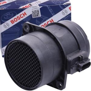 imageBOSCH 0281002956 Original Equipment Mass Air Flow MAF Sensor  Compatible With Select Audi A3 Volkswagen Beetle Golf Golf SportWagen Jetta Passat