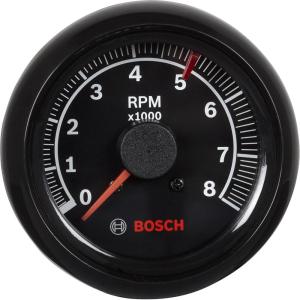 imageBosch SP0F000025 Sport II 258quot Tachometer Black Dial Face Black Bezel