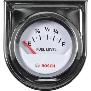 imageBosch SP0F000048 Style Line 2quot Electrical Fuel Level Gauge White Dial Face Chrome Bezel