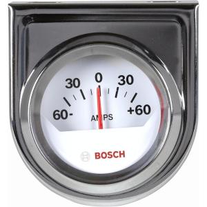 imageBosch SP0F000058 Style Line 2quot Ammeter Gauge White Dial Face Chrome Bezel