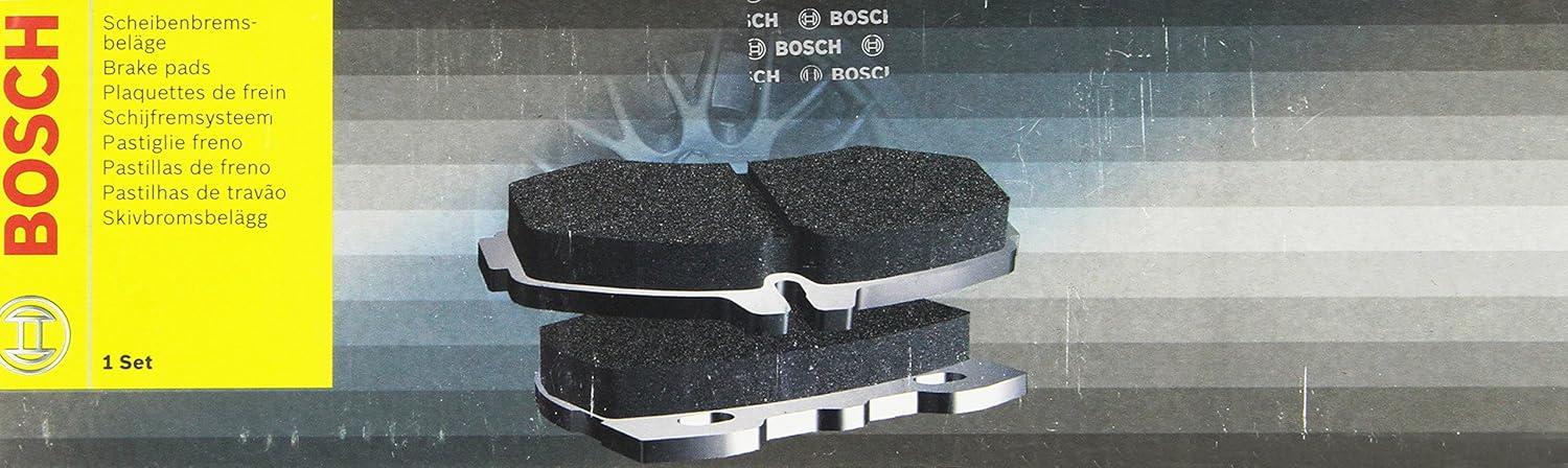 imageBOSCH 0986424649 EuroLine Disc Brake Pad Set  Compatible With Select Audi TT Bentley BMW 750iL Chrysler Crossfire Mercedes C43 CLK55 E430E500 E55 S430S500 SLK32 VW Golf  More FRONT