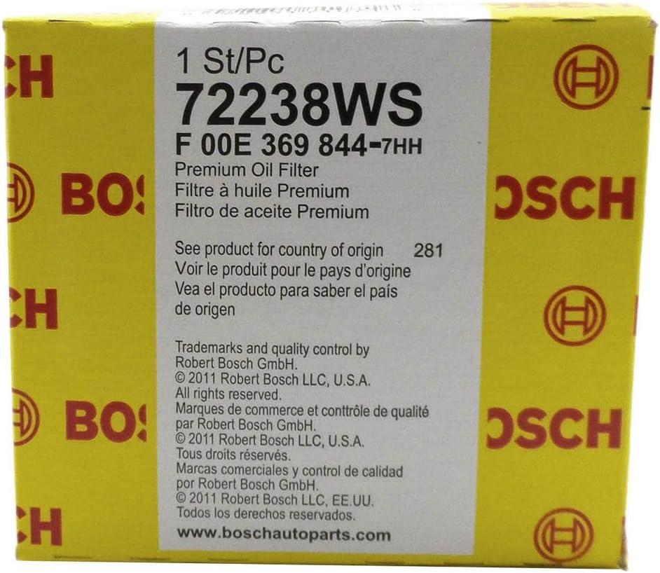 imageBOSCH 72238WS Workshop Engine Oil Filter  Compatible with Select Buick Chevrolet GMC Oldsmobile Pontiac