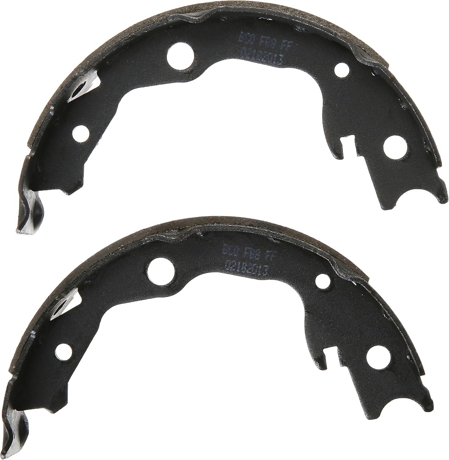 imageBOSCH BS916 Blue Parking Brake Shoe Set  Compatible With Select Lexus HS250h Nissan Juke Leaf Rogue Rogue Select Sentra Pontiac Vibe Toyota Matrix RAV4