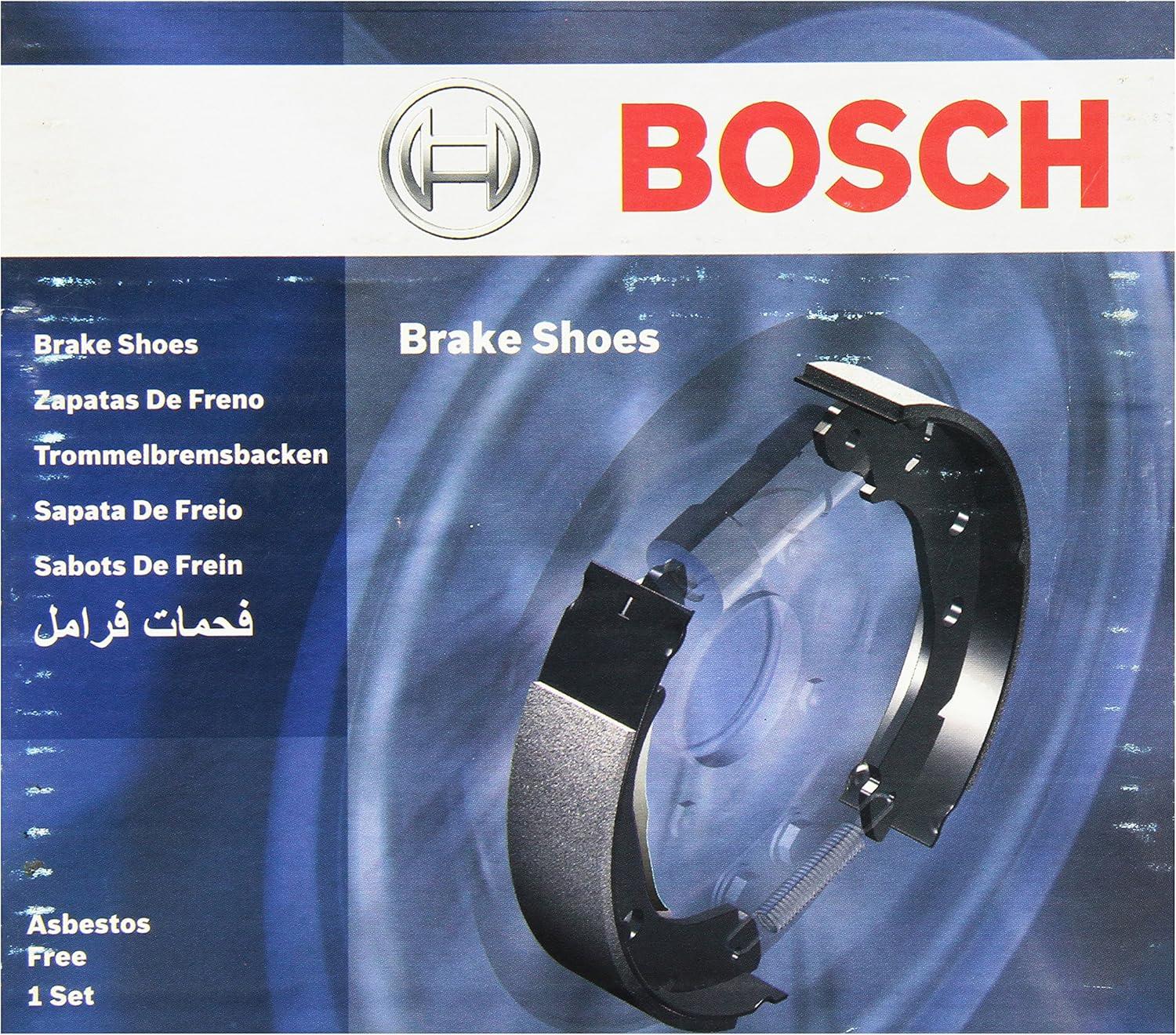 imageBOSCH BS956 Blue Drum Brake Shoe Set  Compatible With Select Smart Fortwo REAR