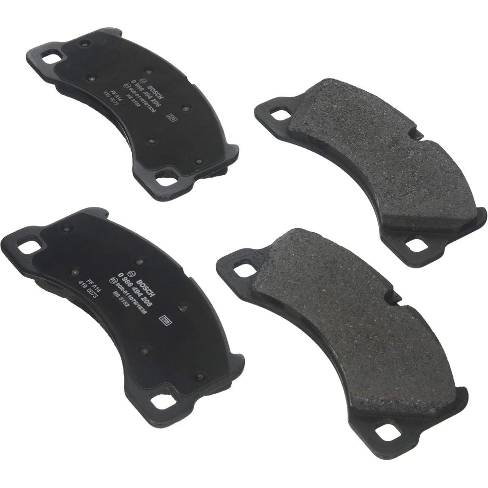 imageBOSCH 0986494206 EuroLine Disc Brake Pad Set  Compatible With Select Porsche Cayenne Volkswagen Touareg FRONT