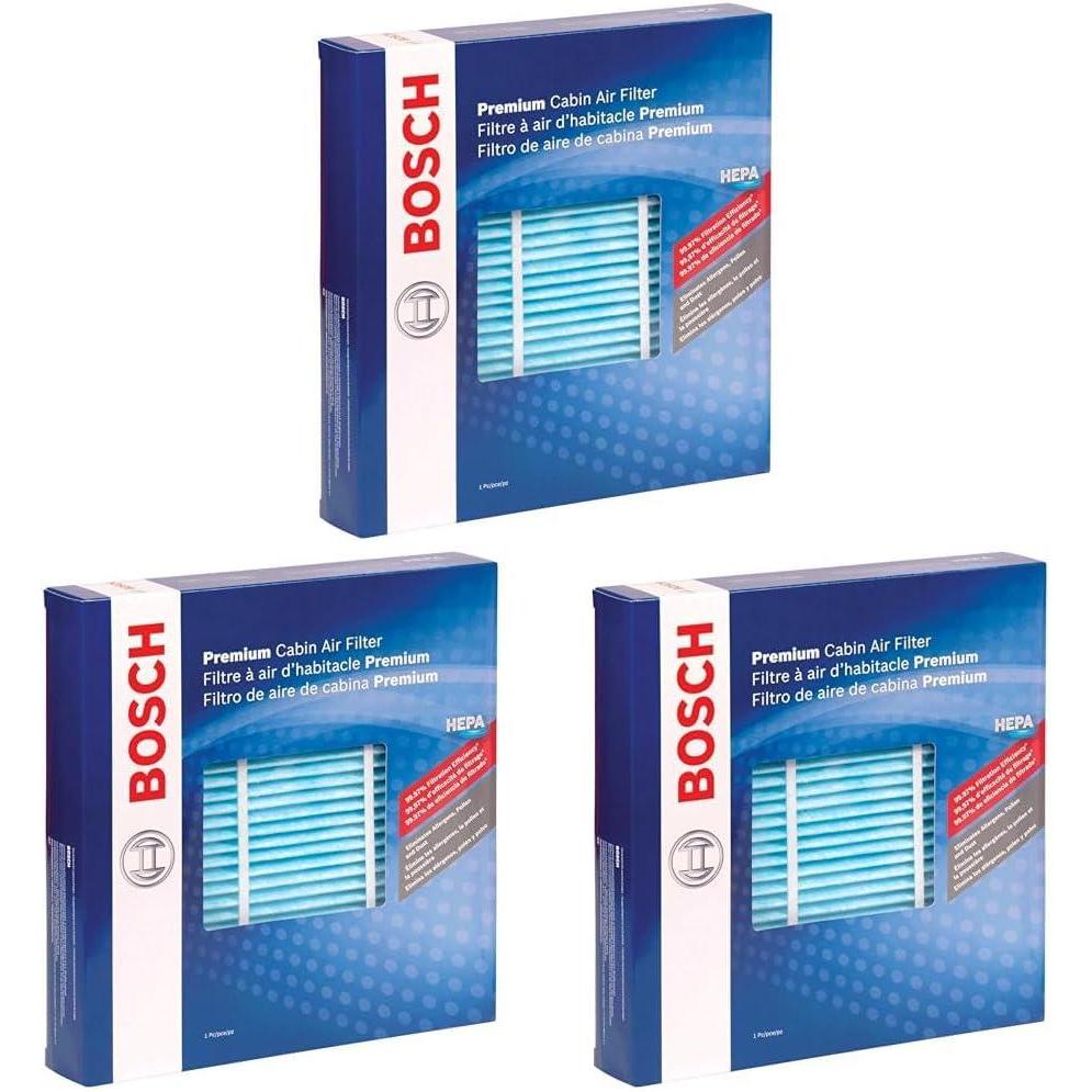 imageBOSCH 6002C HEPA Cabin Air Filter  Compatible with Select Acura CL TL Honda Accord5 x 132 x 26 Pack of 3