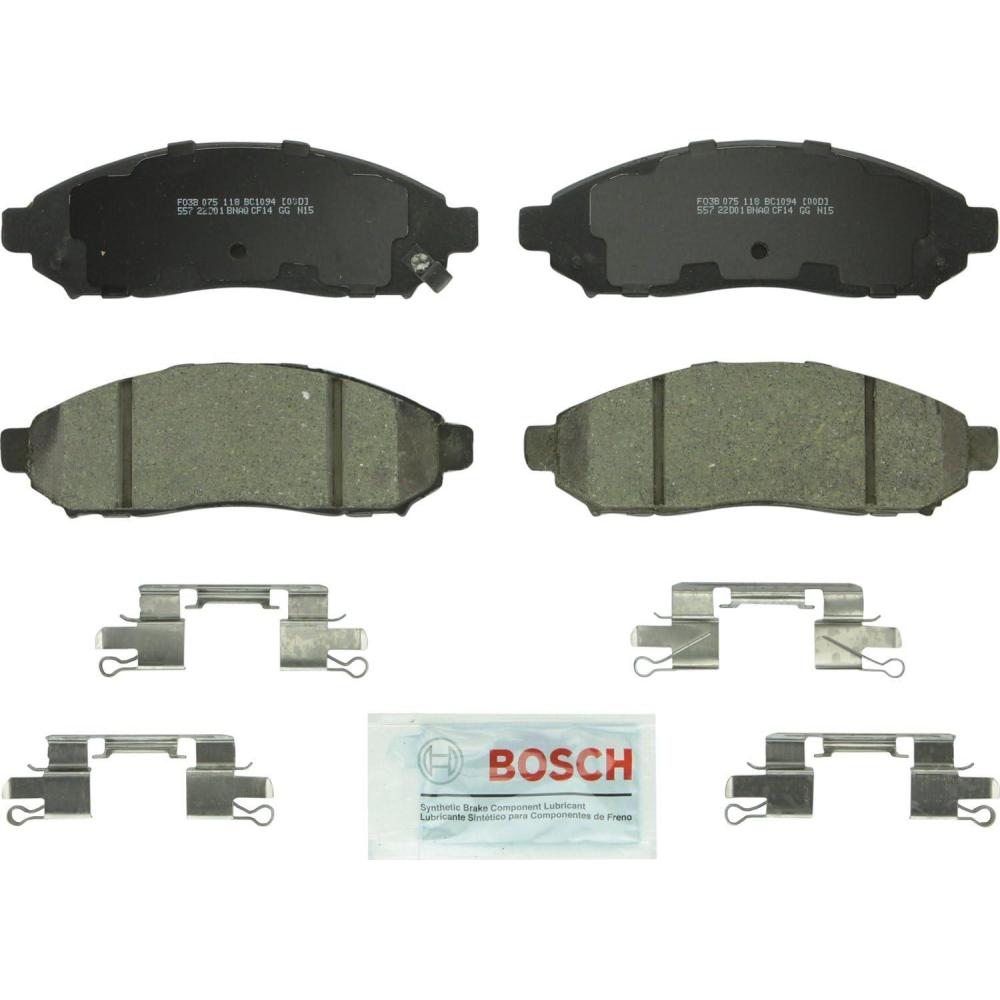imageBOSCH BC1094 QuietCast Premium Ceramic Disc Brake Pad Set  Compatible with Select Nissan Frontier Pathfinder Xterra Suzuki Equator FRONT