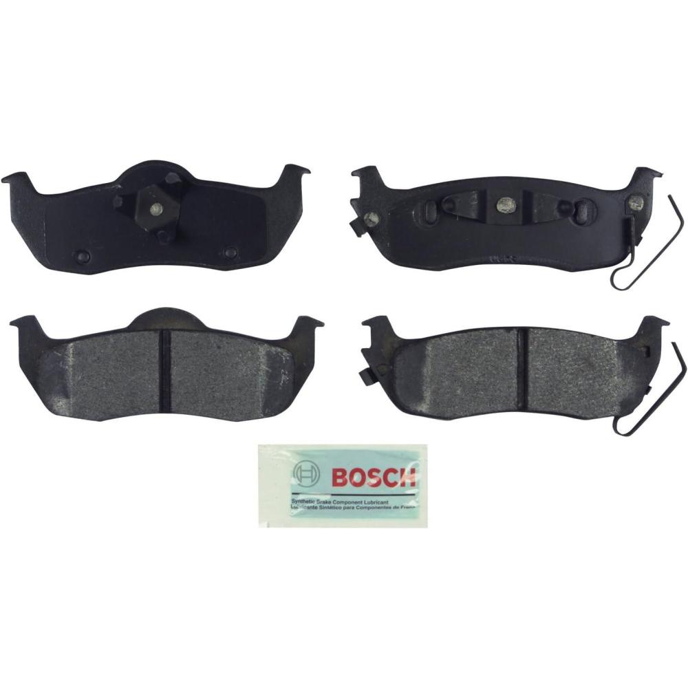 imageBOSCH BE1041 Blue SemiMetallic Disc Brake Pad Set  Compatible With Select Infiniti QX56 Jeep Commander Grand Cherokee Nissan Armada Titan REAR