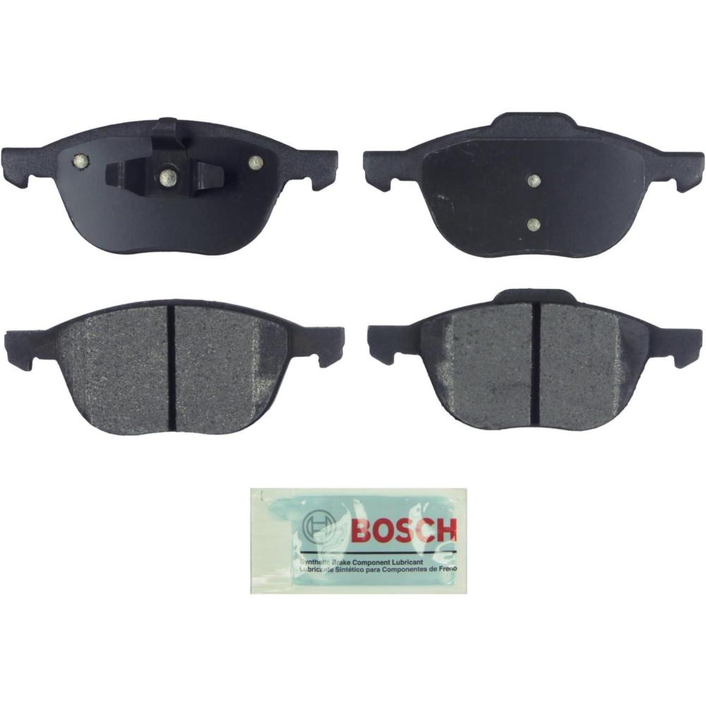 imageBOSCH BE1044 Blue Ceramic Disc Brake Pad Set  Compatible With Select Ford CMax EcoSport Escape Fiesta Focus Mazda 3 5 Volvo C30 C70 S40 V40 Cross Country V50