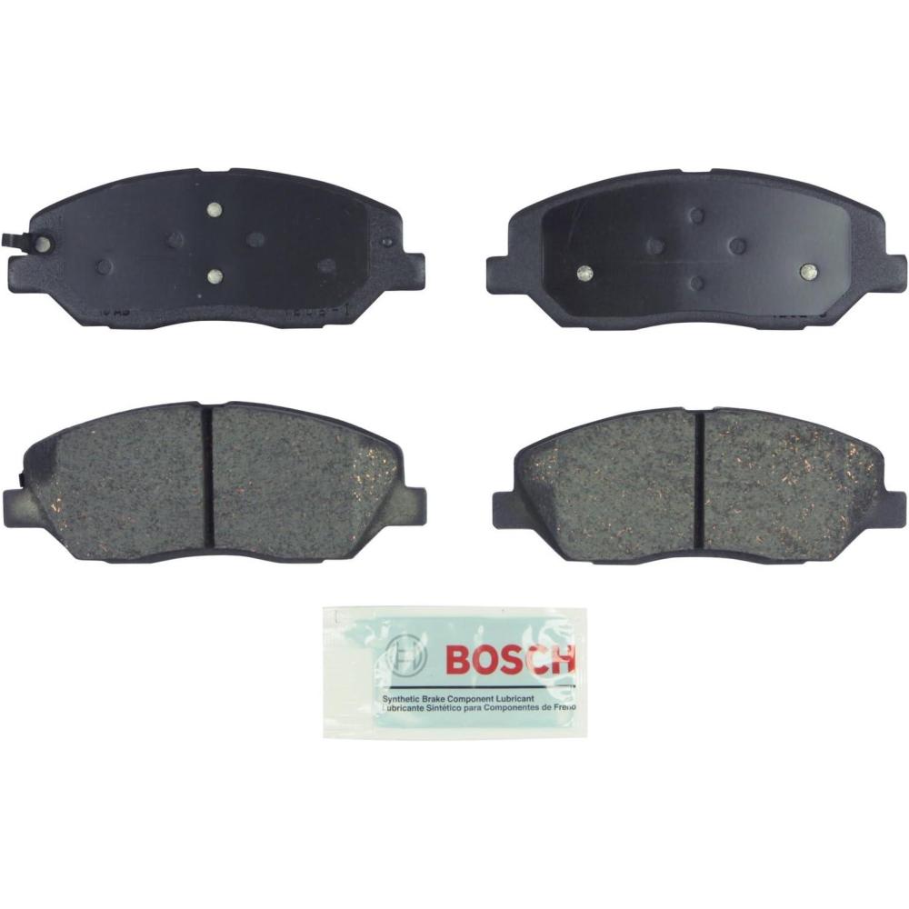 imageBOSCH BE1202 Blue Ceramic Disc Brake Pad Set  Compatible With Select Hyundai Entourage Santa Fe Santa Fe XL Kia Sedona FRONT