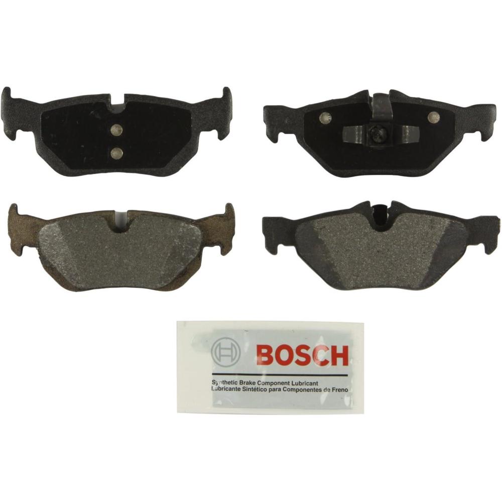 imageBOSCH BE1267 Blue SemiMetallic Disc Brake Pad Set  Compatible With Select BMW 1 Series M 128i 323i 328i 328i xDrive 328xi X1 REAR
