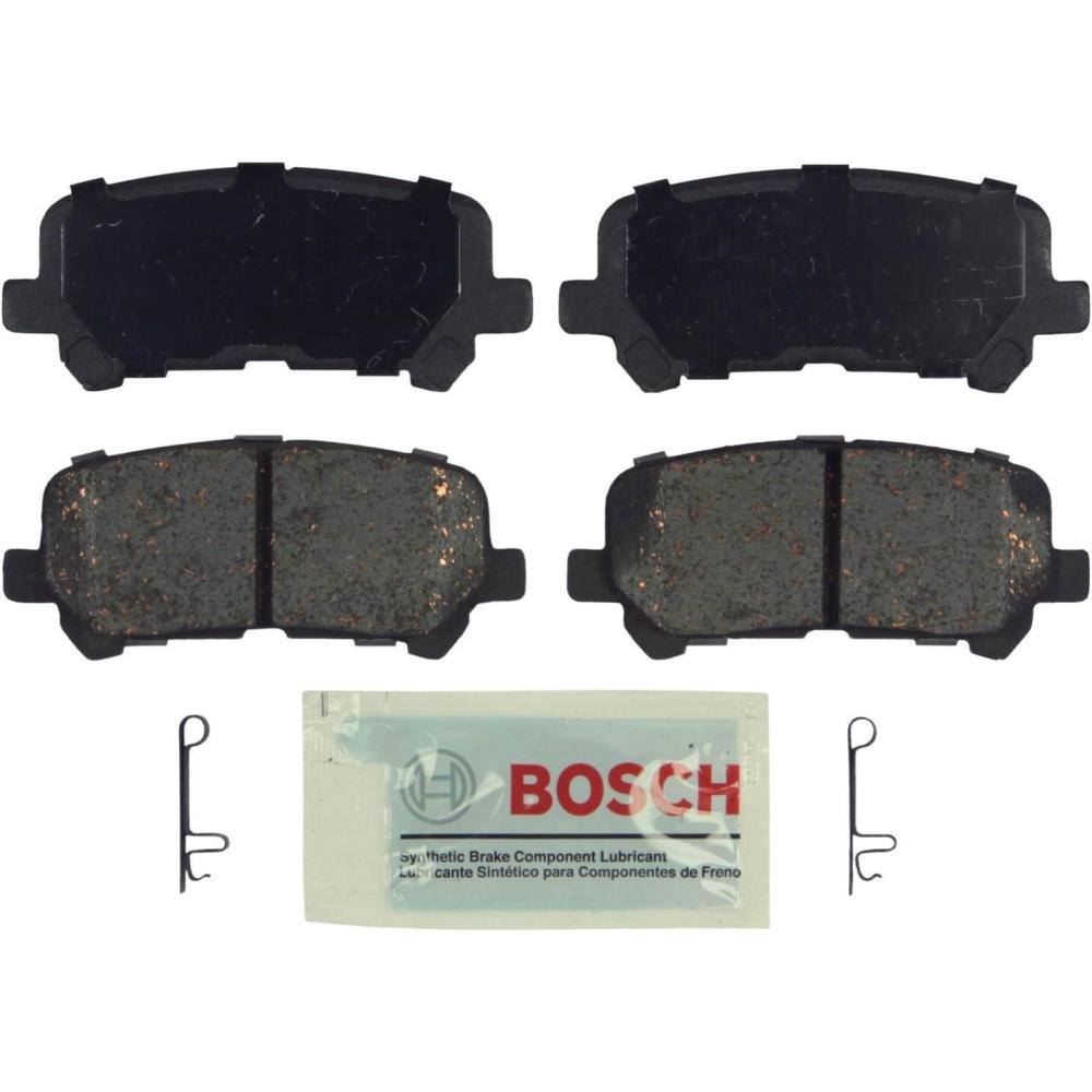 imageBOSCH BE1281 Blue Ceramic Disc Brake Pad Set  Compatible With Select Acura MDX ZDX Honda Odyssey Pilot REAR