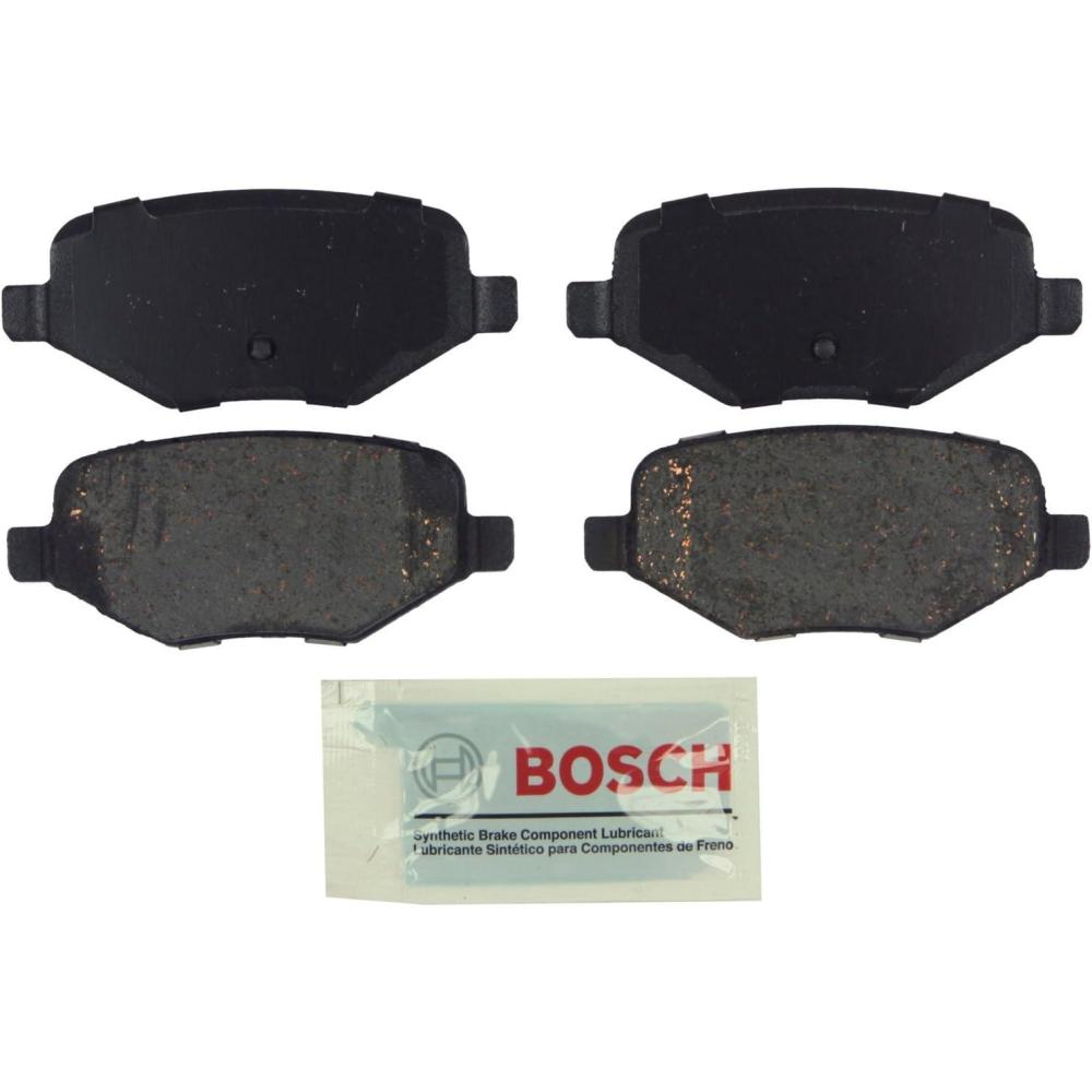 imageBOSCH BE1377 Blue Ceramic Disc Brake Pad Set  Compatible With Select Ford Edge Explorer Flex Taurus Lincoln MKS MKT MKX REAR