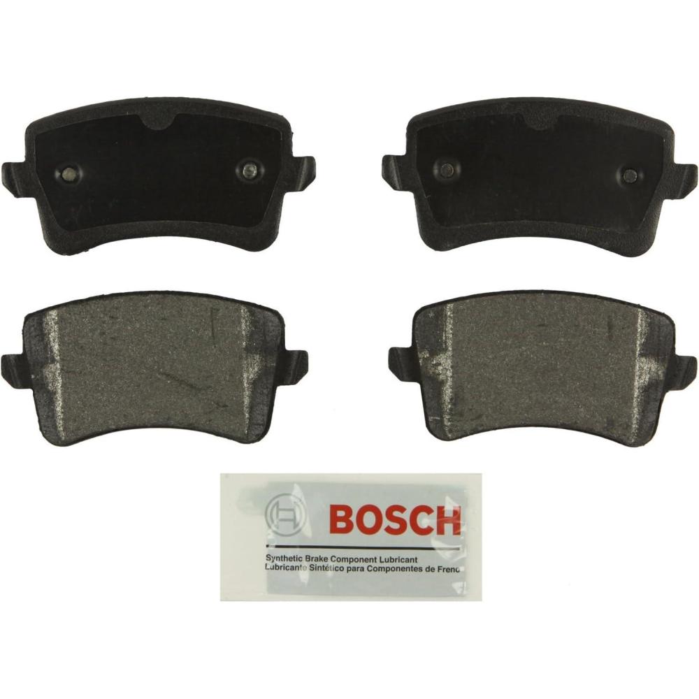 imageBOSCH BE1386 Blue SemiMetallic Disc Brake Pad Set  Compatible With Select Audi A4 A4 Quattro A5 A5 Quattro Allroad Q5 S4 S5 SQ5 REAR