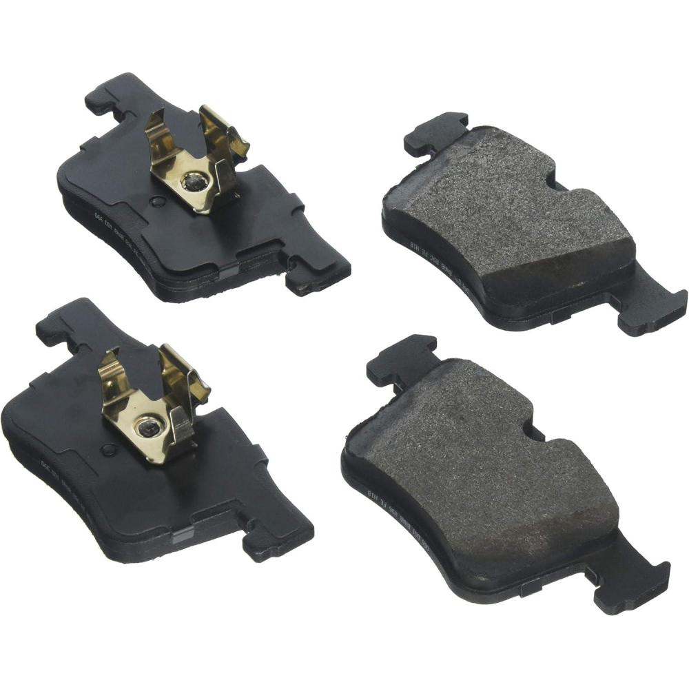 imageBOSCH BE1561 Blue SemiMetallic Disc Brake Pad Set  Compatible With Select BMW 228i 230i 320i 328d 328i 330e 330i 428i 430i X3 X4 Gran Coupe GT xDrive FRONT