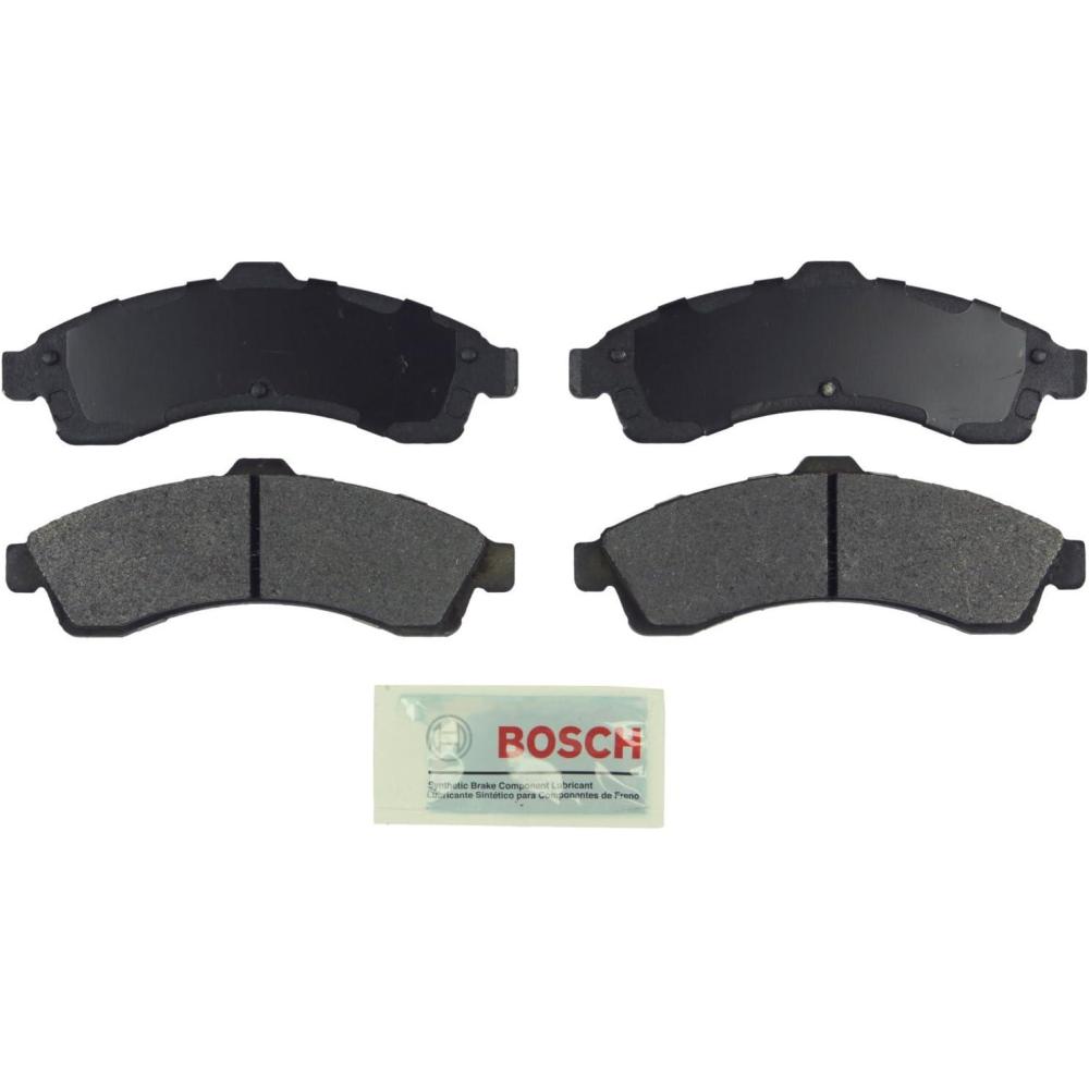 imageBOSCH BE882 Blue Ceramic Disc Brake Pad Set  Compatible With Select Buick Rainier Chevrolet SSR Trailblazer EXT GMC Envoy XL XUV Isuzu Ascender Oldsmobile Bravada Saab 97x FRONT