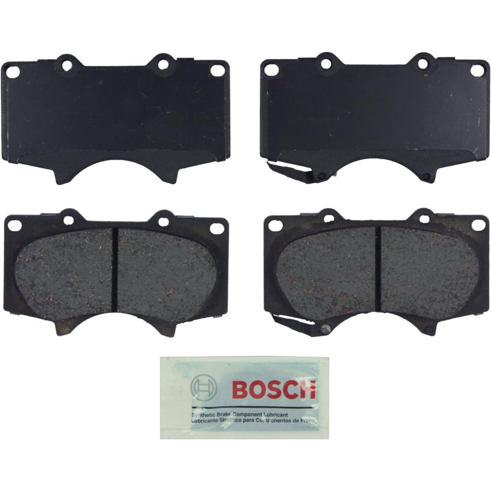 imageBOSCH BE976 Blue Ceramic Disc Brake Pad Set  Compatible With Select Lexus GX460 GX470 Toyota 4Runner FJ Cruiser Sequoia Tacoma Tundra FRONT