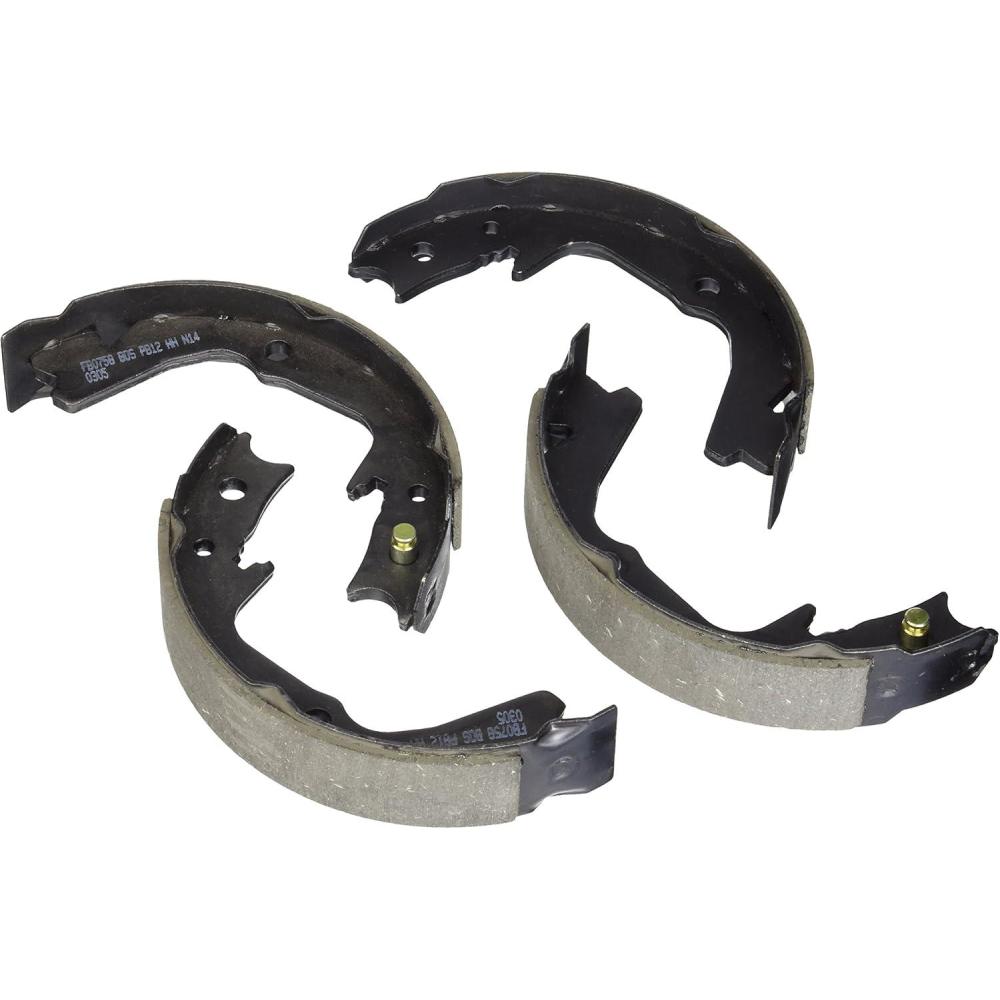 imageBOSCH BS758 Blue Parking Brake Shoe Set  Compatible With Select Subaru Baja Legacy Outback