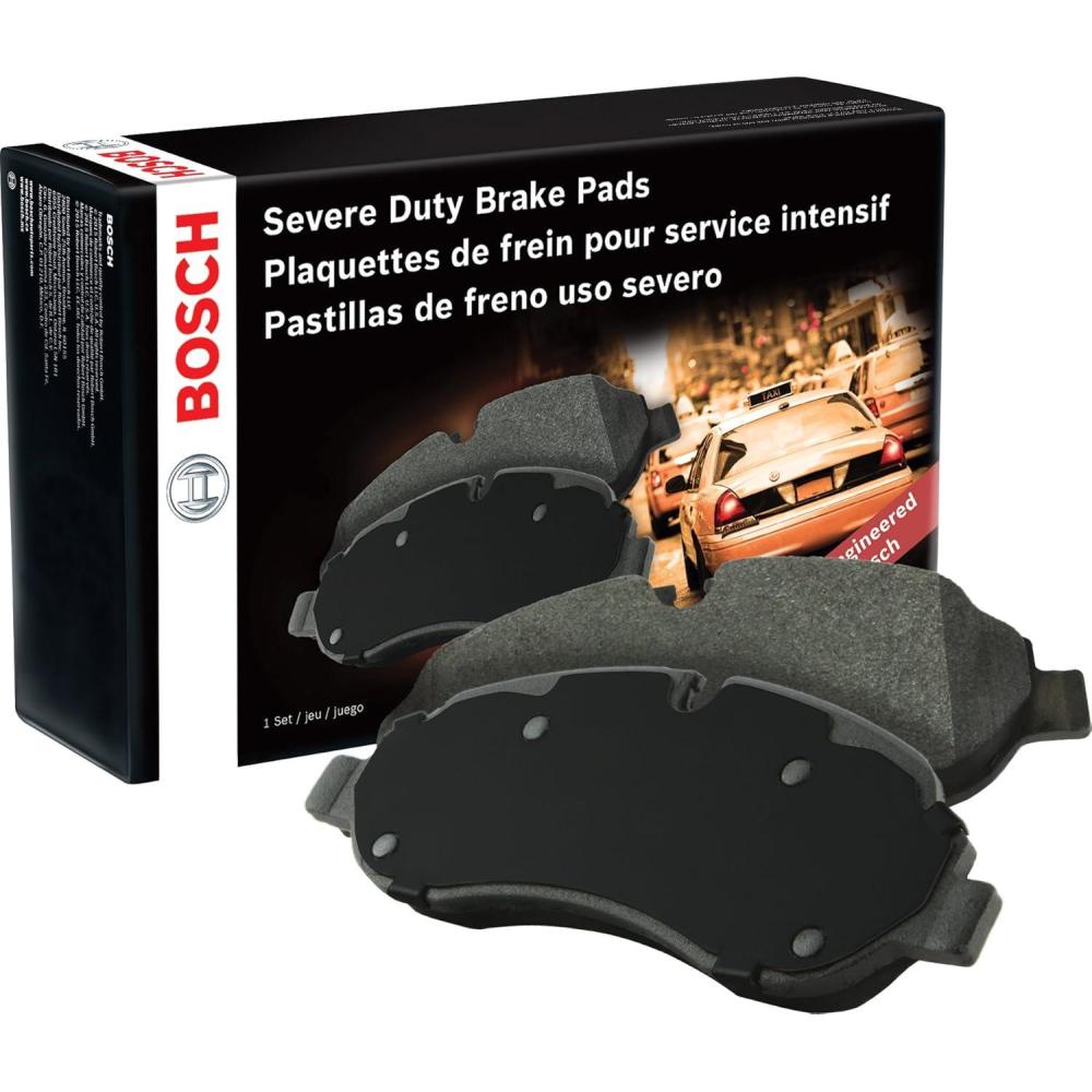 imageBOSCH BSD1565 Severe Duty Disc Brake Pad Set  Compatible With Select Cadillac Escalade Chevrolet Silverado GMC Sierra Nissan NV1500 NV2500 NV3500 Titan XD