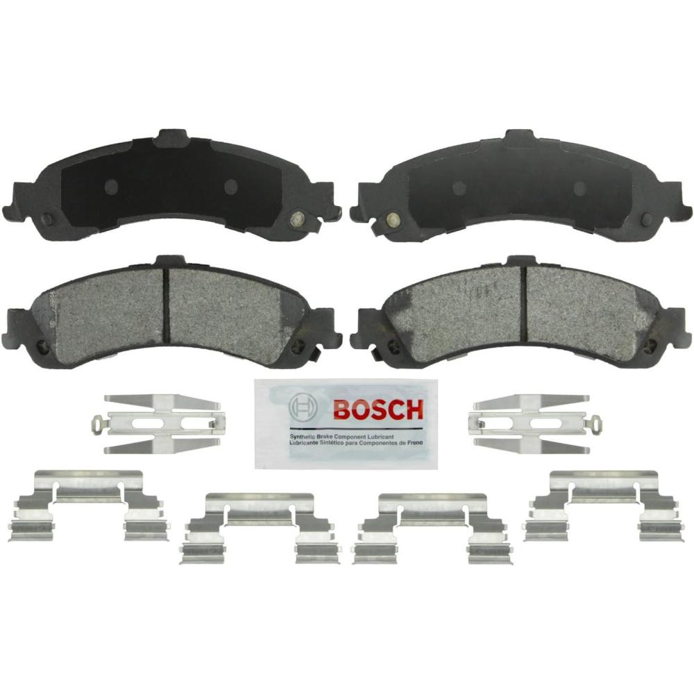 imageBOSCH BSD834 Severe Duty Disc Brake Pad Set  Compatible With Select Cadillac Escalade Chevrolet Avalanche Silverado Suburban Tahoe GMC Sierra Yukon Yukon XL  More REAR