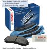 imageBOSCH BE1111 Blue SemiMetallic Disc Brake Pad Set  Compatible With Select Audi A4 A4 Quattro A6 A6 Quattro S4 TT Quattro FRONT