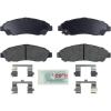 imageBOSCH BE1280H Blue Ceramic Disc Brake Pad Set With Hardware  Compatible With Select Acura MDX ZDX Honda Pilot FRONT