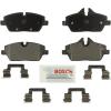 imageBOSCH BE1308H Blue SemiMetallic Disc Brake Pad Set with Hardware  Compatible with Select Mini Cooper FRONT