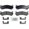 imageBOSCH BE785H Blue Ceramic Disc Brake Pad Set With Hardware  Compatible With Select Cadillac Escalade Chevrolet Avalanche Express Silverado Suburban Tahoe GMC Savana Sierra Yukon XL  More