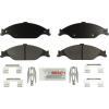 imageBOSCH BE804H Blue Ceramic Brake Pad Set With Hardware  Compatible With Select Ford Mustang FRONT