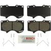 imageBOSCH BE976H Blue Ceramic Disc Brake Pad Set With Hardware  Compatible With Select Lexus GX460 GX470 Toyota 4Runner FJ Cruiser Sequoia Tacoma Tundra FRONT