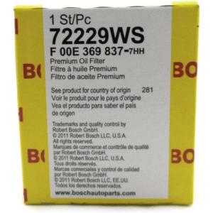 imageBOSCH 72229WS Workshop Engine Oil Filter  Compatible with Select Lexus ES NX RX UX Toyota CHR Camry Celica Corolla Highlander Matrix MR2 Prius RAV4 Sienna Yaris  More72229WS