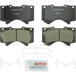 imageBOSCH BC1303 QuietCast Premium Ceramic Disc Brake Pad Set  Compatible with Select Lexus LX570 Toyota Land Cruiser Sequoia Tundra FRONT