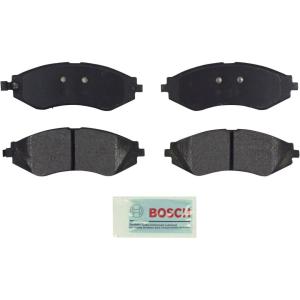 imageBOSCH BE1035 Blue Ceramic Disc Brake Pad Set  Compatible With Select Chevrolet Aveo Aveo5 Optra Spark Spark EV Pontiac G3 Wave Wave5 Suzuki Forenza Reno FRONT