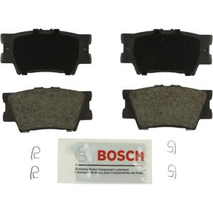 imageBOSCH BE1212 Blue Ceramic Disc Brake Pad Set  Compatible With Select Lexus ES300h ES350 HS250h Pontiac Vibe Toyota Avalon Camry Matrix RAV4 REAR