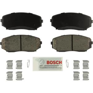 imageBOSCH BE1258H Blue Ceramic Disc Brake Pad Set With Hardware  Compatible With Select Ford Edge Lincoln MKX Mazda CX5 CX7 CX9 FRONT