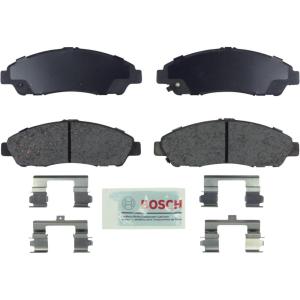 imageBOSCH BE1280H Blue Ceramic Disc Brake Pad Set With Hardware  Compatible With Select Acura MDX ZDX Honda Pilot FRONT