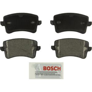 imageBOSCH BE1386 Blue SemiMetallic Disc Brake Pad Set  Compatible With Select Audi A4 A4 Quattro A5 A5 Quattro Allroad Q5 S4 S5 SQ5 REAR