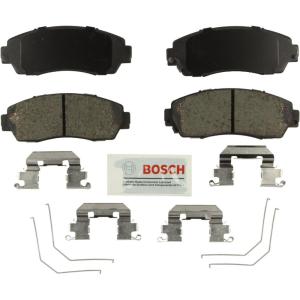imageBOSCH BE1521H Blue Ceramic Disc Brake Pad Set With Hardware  Compatible With Select Honda Crosstour CRV Odyssey Subaru Legacy FRONT