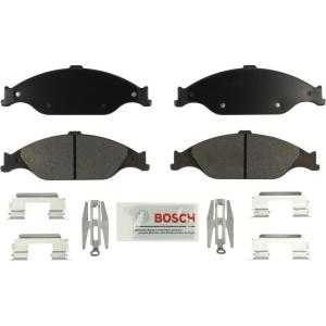 imageBOSCH BE804H Blue Ceramic Brake Pad Set With Hardware  Compatible With Select Ford Mustang FRONT