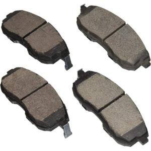 imageBOSCH BE815H Blue Ceramic Disc Brake Pad Set with Hardware  Compatible with Select Infiniti G20 G35 I30 Nissan 350Z Altima Cube Maxima Sentra Suzuki SX4 FRONT
