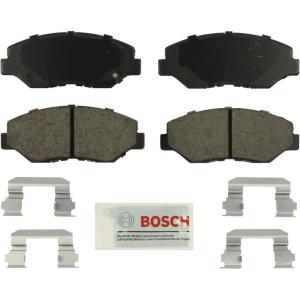 imageBOSCH BE943H Blue Ceramic Disc Brake Pad Set with Hardware  Compatible with Select Honda Pilot FRONT