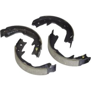 imageBOSCH BS758 Blue Parking Brake Shoe Set  Compatible With Select Subaru Baja Legacy Outback