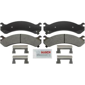 imageBOSCH BSD784 Severe Duty Disc Brake Pad Set  Compatible With Select Cadillac DeVille DTS Chevrolet Avalanche Express Silverado Suburban GMC Savana Sierra Yukon XL Hummer H2 More FRONT